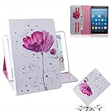 Multi-funcional, Simplifica tu vida: La Carcasas para Kindle Fire HD 8 (8ª / 7ª / 6ª / 5ª Generación - Modelo de 2018,2017,2016 y 2015) tableta con Cuatro ranuras para tarjetas y un bolsillo de dinero, puedes cargar tu identificación, tarjetas de crédito y dinero en efectivo, sin tener que llevar tu cartera contigo.