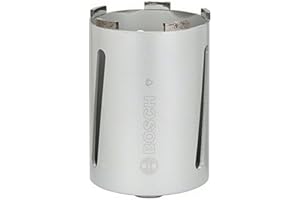 BOSCH, Corona Diamantata Per Carotaggio A Secco, G 1/2 ", Per Universal, Diametro 107 Mm, Lunghezza 150 Mm, 6 Segmenti, Altezza Segmenti 7 Mm, 2608587341