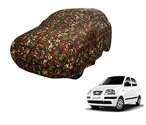 Auto Hub Model : 2011-2018 Jungle Print Car Body Cover Compatible with Hyundai Santro Xing