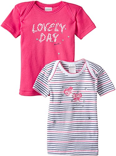 Absorba Underwear Baby Girls 0-24m BLUSE Striped Vest, Pink (Rose 96), 9-12 Months (Manufacturer size: 18 Months)