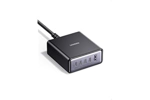 UGREEN USB C Ladegerät 65W GaN Netzteil 5-Port Desktop Ladestation 45W PPS Schnellladegerät Mehrfach kompatibel mit iPhone 17-8 Serien, Galaxy S25, S24, A15, Pixel 9, iPads, MacBook Air