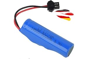 HIMOTO HSP 3,7V 800mAh Li-Ion SM-2p Power Ersatz-Akku für RC Stunt-Car, Fahrzeuge, Boote, Panzer, Autos, Schiffe, Roboter, u. a. kompatibel für DeeRc, Ayiquty, AmazeFun, Arulis, Kizeefun, Bezgar, kizplays