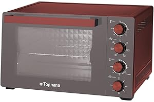 Tognana Iridea, Forno Elettrico 45 L, alluminio e vetro, rosso