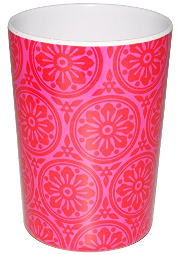 “ Blumen & Blüten Muster – BUNT “ – 3 in 1 – Trinkbecher / Zahnputzbecher / Malbecher – Becher – 350 ml – Trinkglas aus Kunststoff Plastik Melamin – für Erwachsene & Kinder – Dekor / Grill – buntes Vintage – Campingbecher / Campinggeschirr – Plastikgeschirr mehrweg Camping Set / Plastikbecher – Kunststoffbecher bunt – Melaminbecher – Geschirr - 6