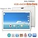 Produktbild AMhomely' 10,1 Zoll HD IPS Touch Tablet-PC Android 6.0 Dual SIM MTK6592 1.5GHz Octa-Core 4GB RAM + 64GB ROM Telefon Phablet Pad WIFI 3G Bluetooth MIC OTG GPS Google Store 8000mAh (Weiß)