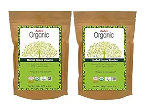 Radico Organic Herbal Henna Powder Hair Color (Set of 2)
