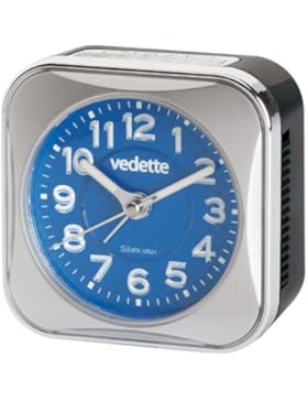 Vedette Unisex Erwachsene-Wecker VR10074 Analog Blau