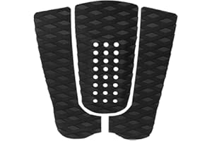 Joyzan Tabla de Surf Almohadilla, 3 Piezas Tracción Antideslizante Tailpad Cubierta Grip EVA Surf Premium Pad Fuerte Resistencia Excelente Rendimiento Antigolpes Fishboards Skimboards Paddleboard