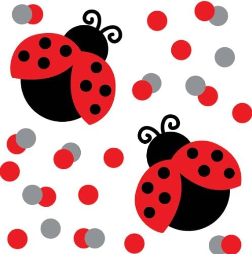 Fancy Ladybug Polka Dot Party Table Confetti