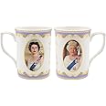 The Leonardo Collection Her Majesty The Queen - Elizabeth II Mug,White,H10cm