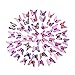 Price comparison product image TAOtTAO 3D DIY Decal Wall Stickers Home Decor Rainbow Butterfly Stickers Room Decor (Pink)