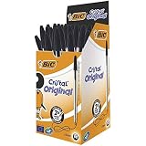 BIC Cristal Kugelschreiber-Minen, 50 Stück Schwarz – Mittlere Spitze 1,0 Mm, Nachfüllbar