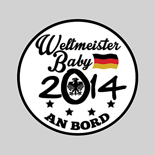 Preisvergleich Produktbild Mikalino Autoaufkleber Weltmeister Baby 2014 WM