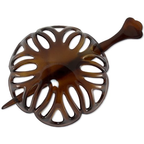 The Romaine Hair Bun Holder and pin (Tortoiseshell) | Made in France | Quality Hair Accessories | Ebuni