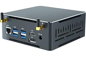 ‎WEIDIAN WEIDIAN Mini-PC AMD Ryzen 7 3750H mit Windows 11 Pro Mini-PC DDR4 8 GB RAM 256 GB NVMe SSD, 4K, WiFi, BT4.0, HD, DP, Type-C, WOL/Auto Power On, Light Gaming Business Mini-Desktop-Computer