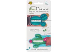 GIFTS FOR READERS & WRITERS Line Markers Segnalibro | Set di 2 Segnalibri Magnetici | Indicatore di Linea di Pagina | Clip Portapagina Magnetica per la Lettura | Regalo per Lettori e Amanti dei Libri