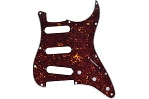 KAISH Pickguard SSS 11 trous pour Stratocaster/Strat - Fabriqué aux États-Unis/Mexique - Vintage Tortue