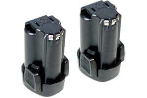 TRADE SHOP 2x Batteria agli ioni di litio 10,8 V/2000 mAh sostituisce Black&Decker BL 1510 BL 1310 BL 1110 lb 12 lbxr 12 LBX 12 per EGBL 108 EGBL 108kb GKC-106 10im HPL HPL 108 HPL 10rs LDX-112 C PSL 112 LDX 12