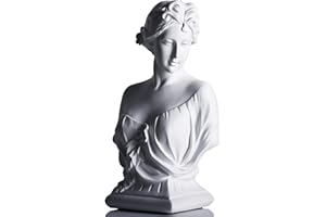XMGZQ Statua decorativa di greca, busto di dea greca,testa di Afrodite,statua antica,statua di dea greca,grande busto classico romano,mitologia greca,regalo decorativo per la casa,tavolino,art deco