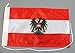 Produktbild Buddel-Bini Bootsflagge Österreich mit Wappen Adler 20 x 30 cm in Profiqualität Flagge Motorradflagge