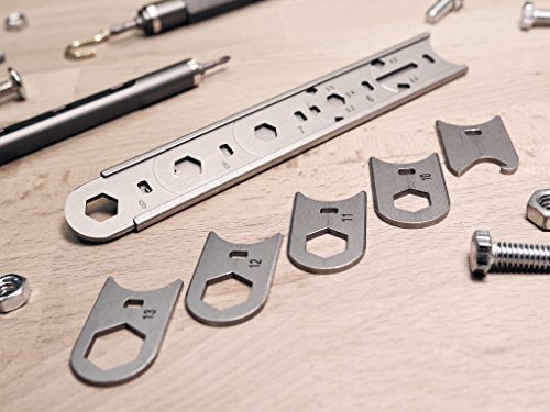 Mininch WRENCHit Full Set steckbarer Ringschlüssel / Schraubenschlüssel Satz 15 teilig, Größen 3,2 bis 13mm, auch für Fahrradspeichen, Flügelmutter, Shimano® Speichen - 2