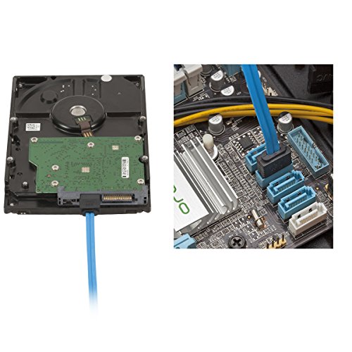 Witasm 6 Stück SATA III Kabel 6.0 Gbps Anschlusskabel HDD SSD Datenkabel mit gerade Stecker, 46cm(Balu) - 4