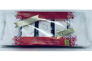 GENERIC M&S Iced Christmas Fruit Cake 240g - 5 Slices - in a Premier Life Store Box