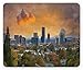 Produktbild Oregon Mouse Pad, City of Portland in Autumn Season Downtown and Business District Urban Photography, Standard Size Rectangle Non-Slip Rubber Mousepad, Multicolor 9.8 X 11.8 inch