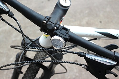 MuP LED Fahrradlampe, Frontlicht Weiß und Rücklicht Rot Scheinwerfer mit USB-Kabel Wiederaufladbare Radlichter, 4 Modi, Wasserdicht, Fahrradbeleuchtung Set - 8
