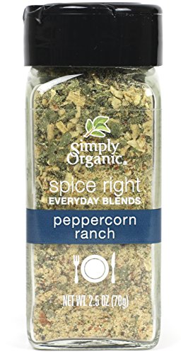 Simply Organic Spice Right Everyday Seasoning Blends, Peppercorn Ranch, 2.5...