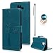 Produktbild A6 2018 Hülle Leder Case für Samsung Galaxy A6 (2018) Schutzhülle Wallet Flipcase Eule Baum PU Handyhülle Handytasche Etui Schale Geldbörse Karteneinschub Magnetverschluß Ständer Klapptasche Tasche