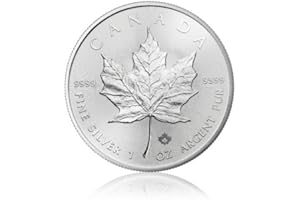 ZYZYZK Moneta Oncia d'Argento ´999 Maple Leaf 2021 Canada - con capsula di protezione