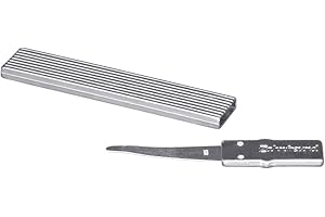 ‎DIYEXPERT 12 Stück Home Xpert Zahnstocher ZAHNFREUND, Zahnreiniger, platinfarben mit echtem Silberblatt, 4 cm inkl. Griff, 5,5 cm Gesamtlänge mit Etui