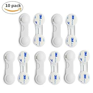 Kindersicherung Türriegel (10er Pack), Minleer Baby Sicherheit Sperren