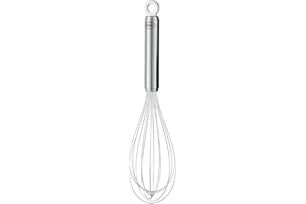 RÖSLE Fouet classique, fouet de qualité supérieure avec un manche effilé, acier inoxydable 18/10, lavable au lave-vaisselle, longueur 17 cm, Argent, 17 cm