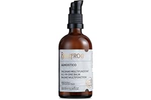 Bullfrog - Agnostico Balsamo Barba Multifunzione, Ideale per Nutrire e Idratare la Barba, Protegge dalle Irritazioni, Fragranza con Note di Anice, Cuoio, Tabacco e Bay Rum, Made in Italy, 100 ml