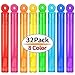 Produktbild LYKJ-karber 32 Stück Mini Blase Zauberstäbe 8 Farben, Sicher und Harmlose Bubble Wand Seifenblasen Kinder Spielzeug Geschenke für Urlaub Party Karneval