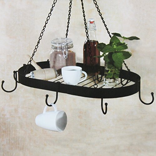 TLW direkt 1943 - Scaffale da Cucina, in Metallo e Ferro battuto, 56,5 x 39 x 70 cm