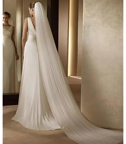 Velo Di Prima Comunione Per Ragazze - Copricapo In Pizzo Con Fiori E Luci, Bianco, 49 Cm - Foto 7