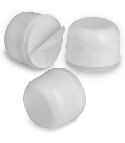 KOTARBAU Set Di 4 Fermaporta In Ottone Con Gommini – Autoadesivi, Diametro 45 Mm, Altezza 25 Mm
