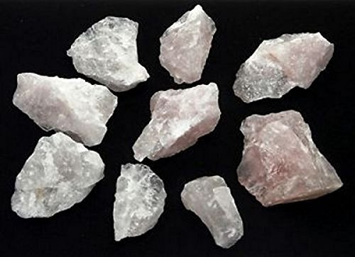 Rosenquarz Rohsteine 1000 gr. 1 kg Edelsteine