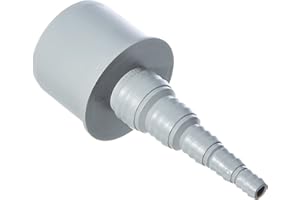 Airfit Schlauchnippel DN 50 für Schlauch von Ø 8 bis 25 mm - KS-Grau