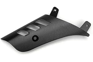 HEIGOAL Cubierta de Balancín de Motocicleta, Aluminio Protector Lateral de Amortiguador de Rueda Delantera para VESPA GTS125, GTS200, GTS300, GTS, 125, 200, 300 Accesorios (Negro)