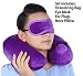 Produktbild Jumei Travel Neck Kissen mit Schlafbrillen Schlafmaske und Ohrenstöpsel Reise 3 Sets für das Reisen Flugzeuge Autos Züge