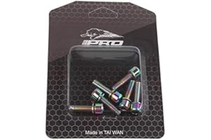 MEROCA 6pcs Mountain Road MTB Bike Bicycle M5*18MM Stem Steel Bolts