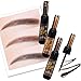 ROPALIA Matte Wine Bottle Peel Off Dye Eyebrow Gel Long Lasting Waterproof Eyebrows Makeup