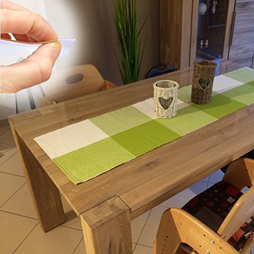 Tischdecke Tischfolie Schutzfolie Tischschutz Folie 2mm transparent 90cm Breit Länge wählbar - 4