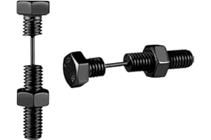 Yumilok Boucles d'oreilles en Acier Inoxydable pour Homme: Clous d'oreilles en Forme Vissée - Boucles d'oreilles Cartilage Piercing - Bijoux Fantaisie Décoration Adolescent