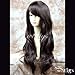Stunning XXX Long Wavy Dark Coffee Brown Ladies Wigs Skin top BANGS Wig UK
