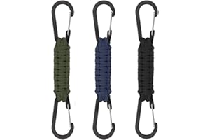 RITTE Karabiner Schlüsselanhänger, 3 Stück Outdoor Camping mit Karabinerhaken für Survival, Outdoor, Campi